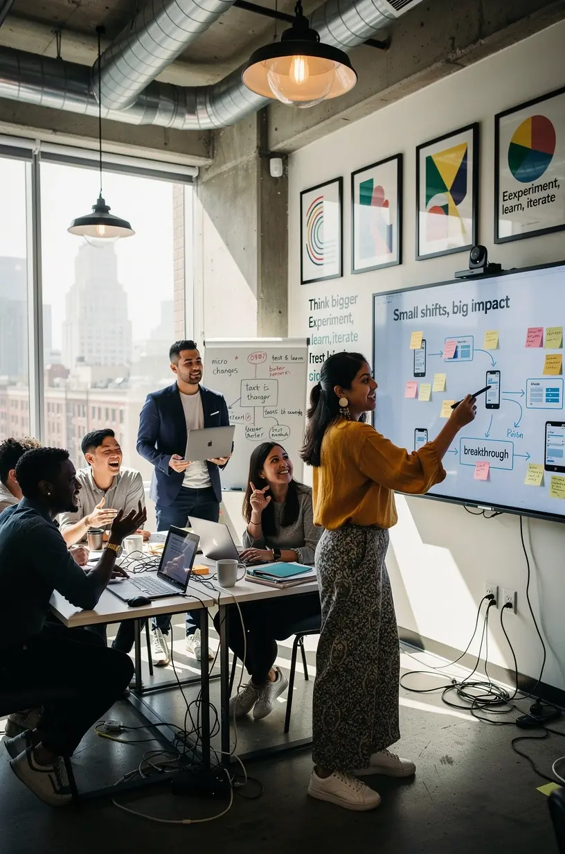 Illustration of brain with gears symbolizing habit formation.
