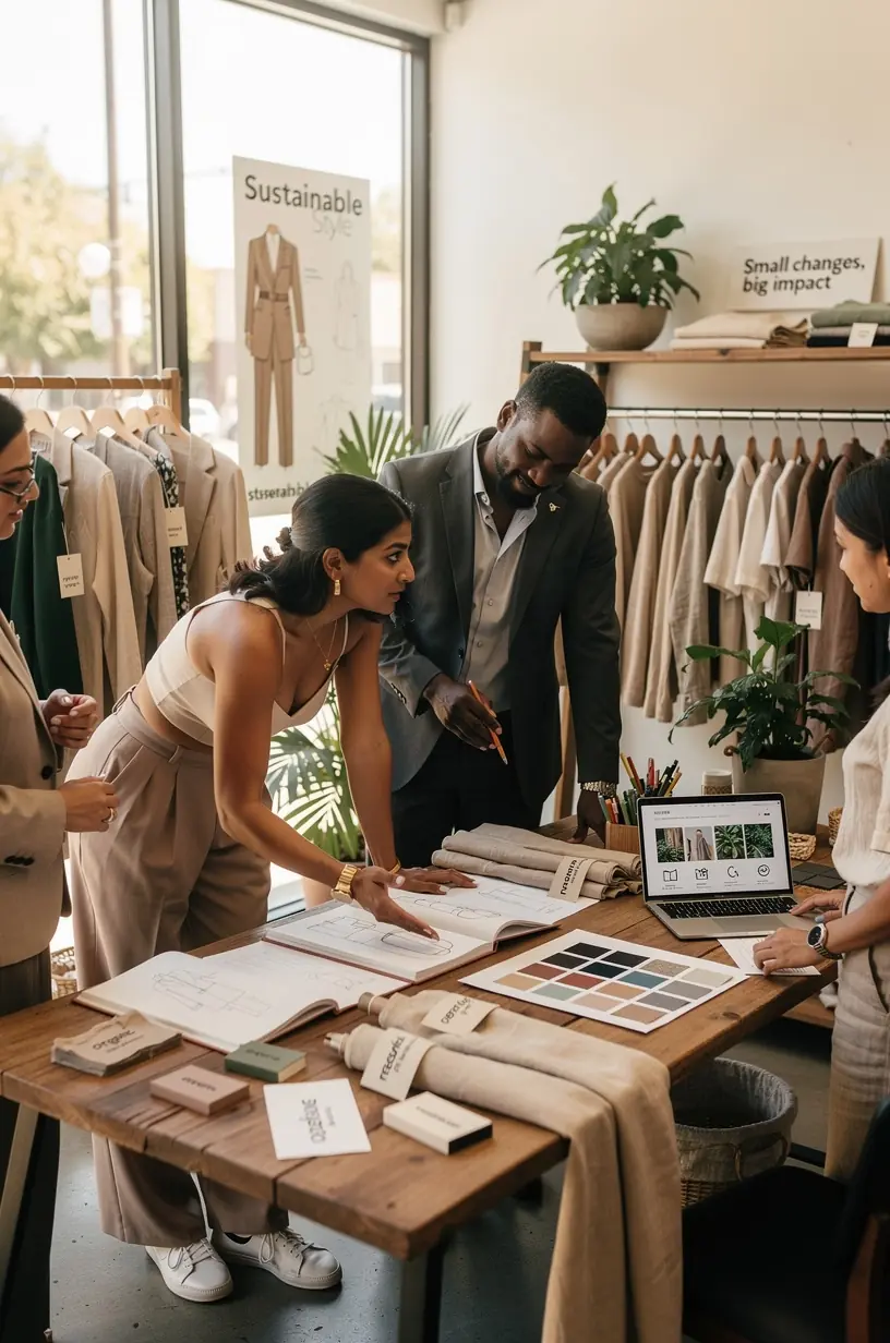 Team members collaborating with innovative tools and strategies.